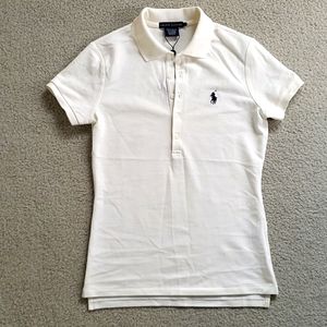 NWT Ralph Lauren - white polo shirt - Sz S